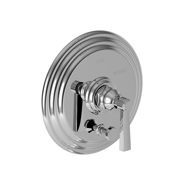 Newport Brass Balanced Tub & Shower Diverter Plate With Handle in Polished Chrome 5-912BP-26 - main